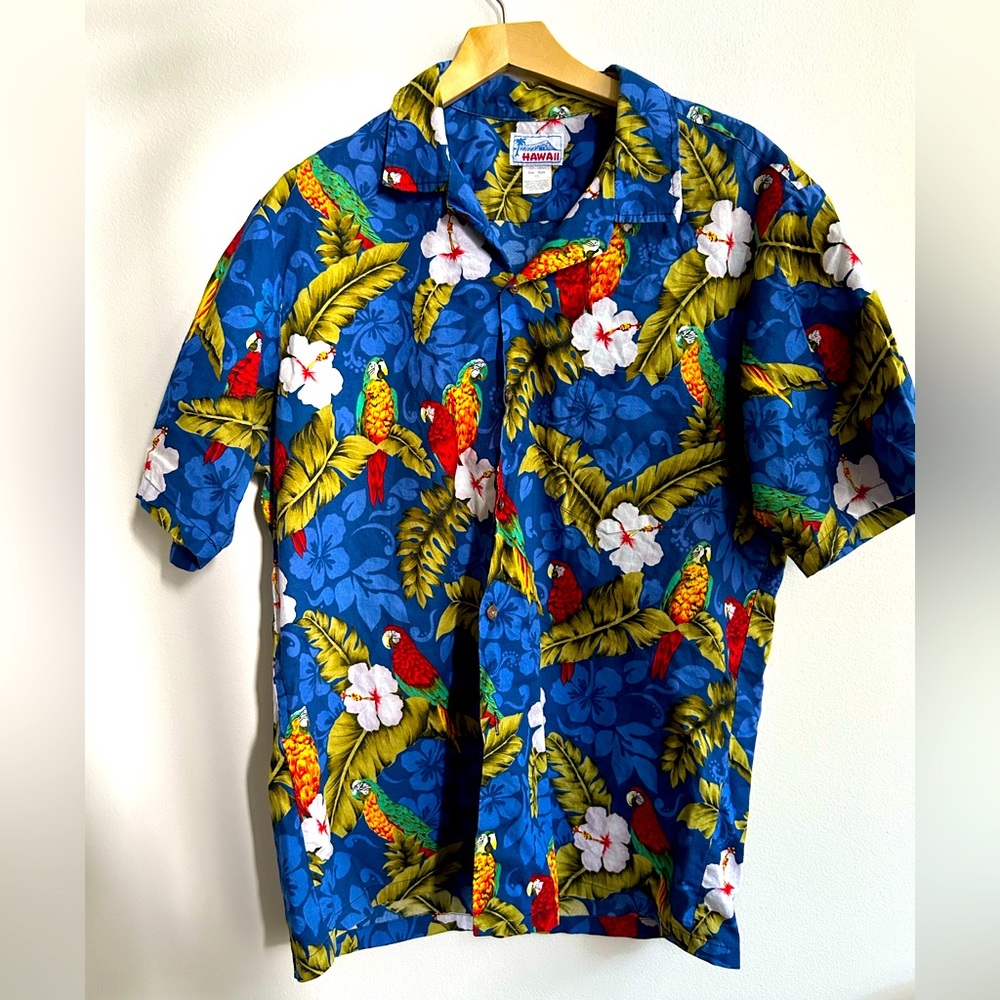 Hawaii Tropical Print Shirt Men’s - Picture 1 of 4